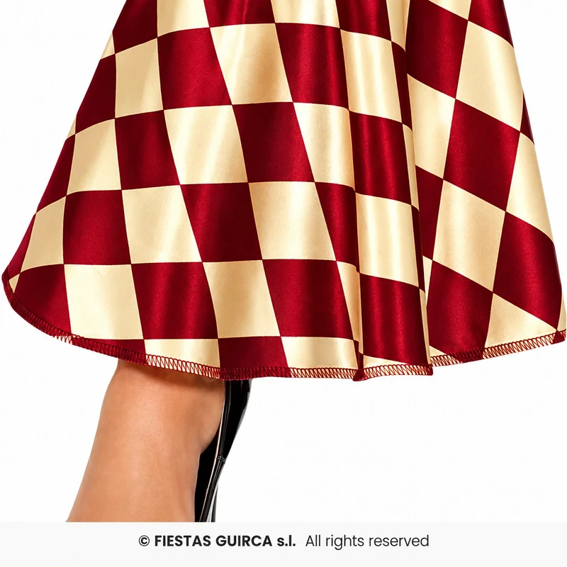 Halloween Damen Kostüm "Horror Clown Black Red" | 3-tlg.