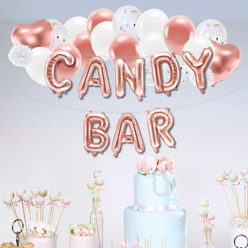 Ballon Deko Set Candy Bar (35-teilig)
