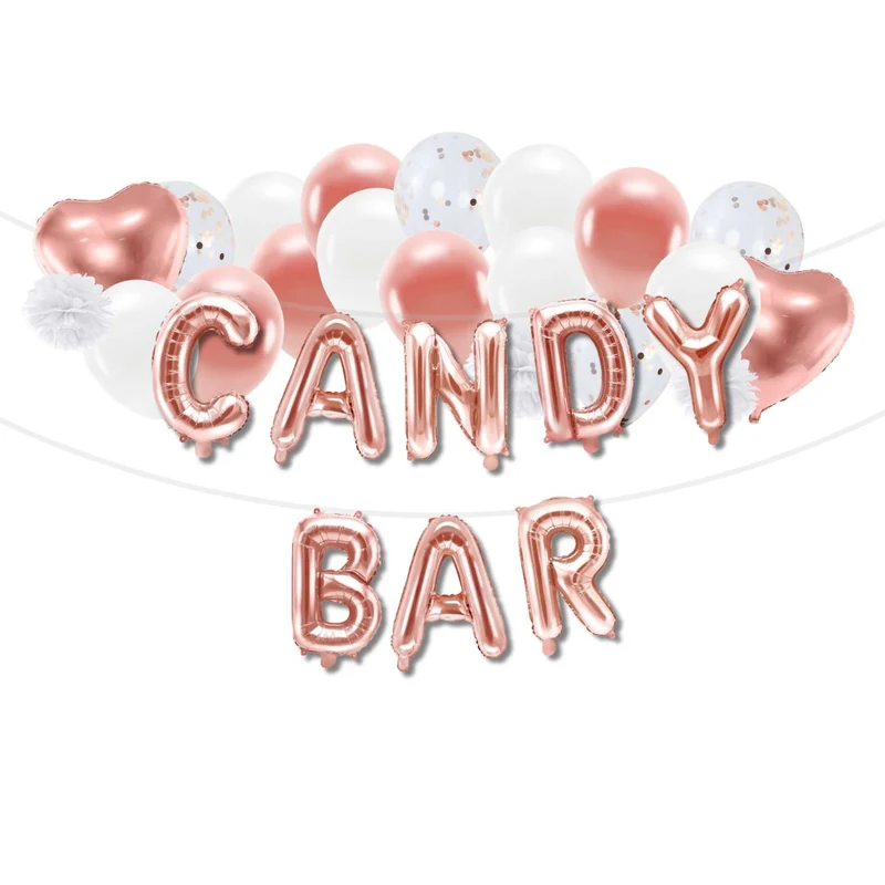 KOMPLETTSET ANGEBOT Candy Bar Deko Set - L (62-teilig)