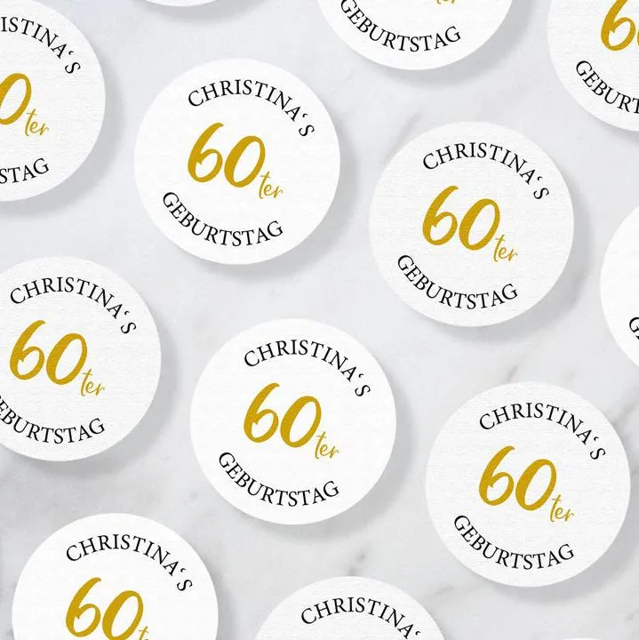 Personalisierte Bierdeckel Geburtstag (50 Stück)