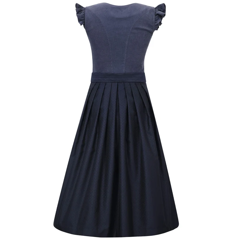 MarJo Dirndl Ansfelden Midnight Flügelarm Abnehmbar 70cm
