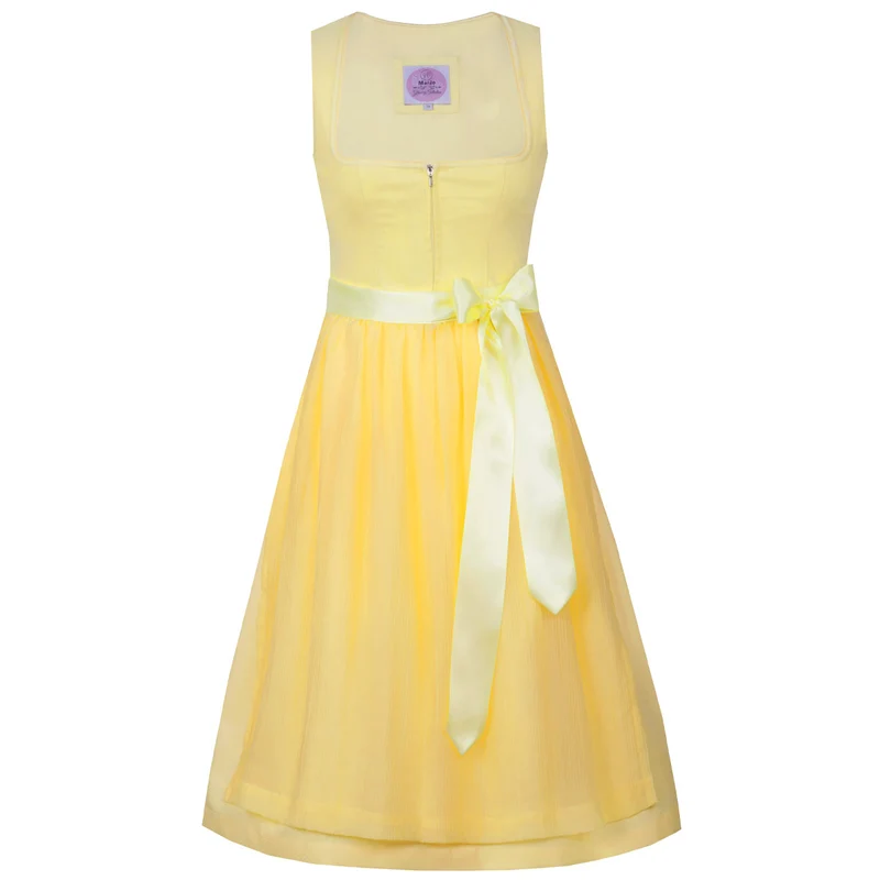 MarJo Dirndl Hofstetten Zitrone Reißverschluss 70 cm