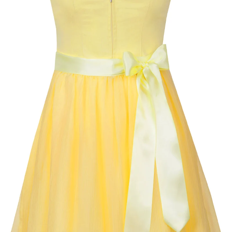 MarJo Dirndl Hofstetten Zitrone Reißverschluss 70 cm