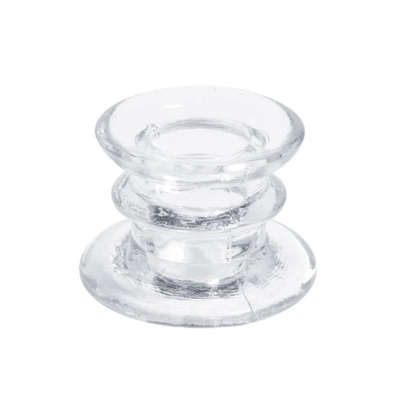 Kerzenhalter für Spitzkerze aus Glas (1 Stück)