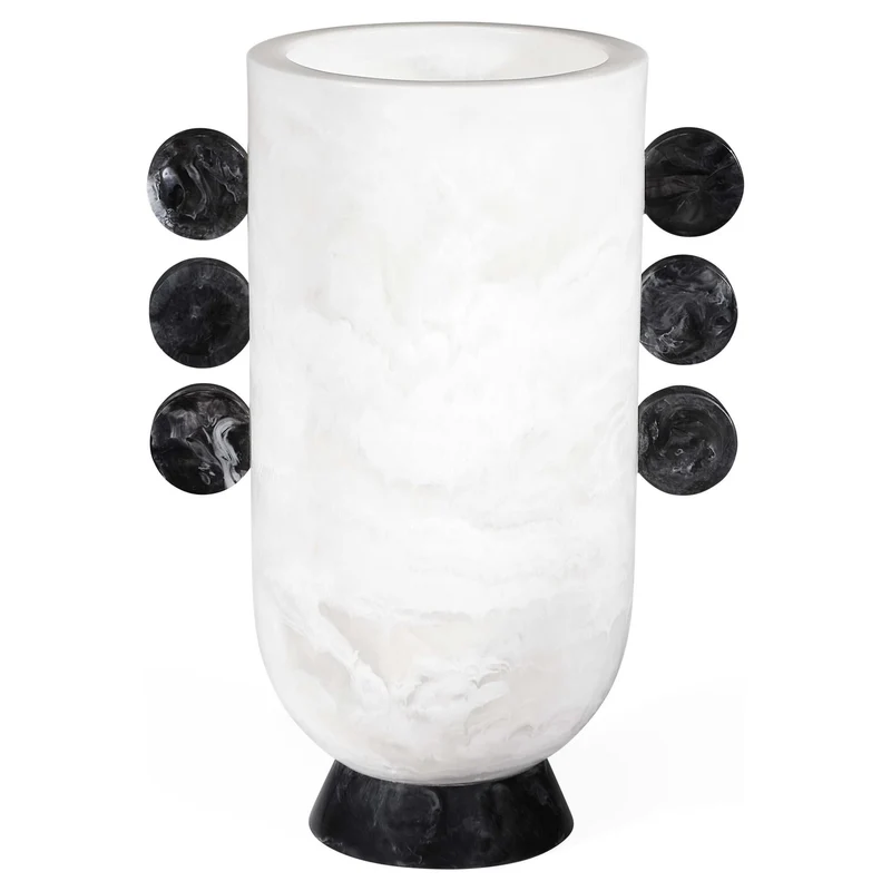 Vase COMO URN schwarz/weiß