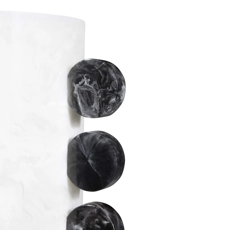 Vase COMO URN schwarz/weiß