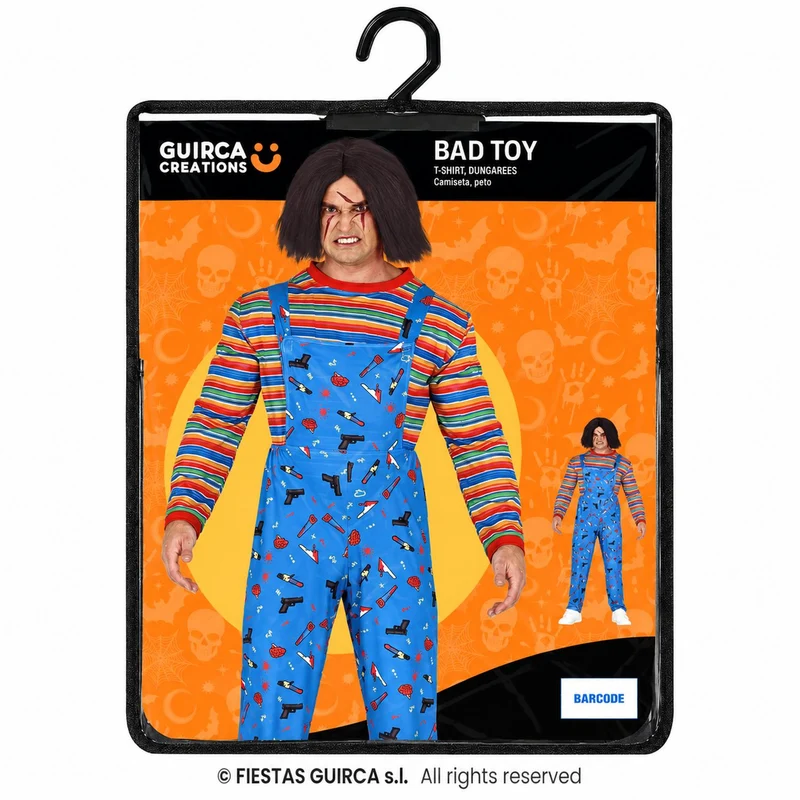 Halloween Herren Kostüm "Killer Puppe" | Anzug