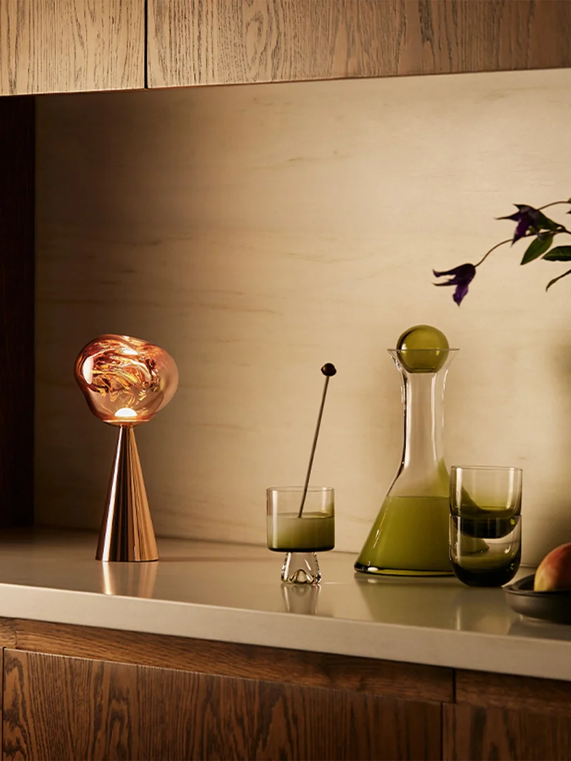 Melt Small Portable Light - Tragbare Stehlampe, kupferfarbend