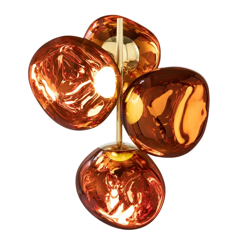 Melt Mini Chandelier - kupferfarbene Design Leuchte