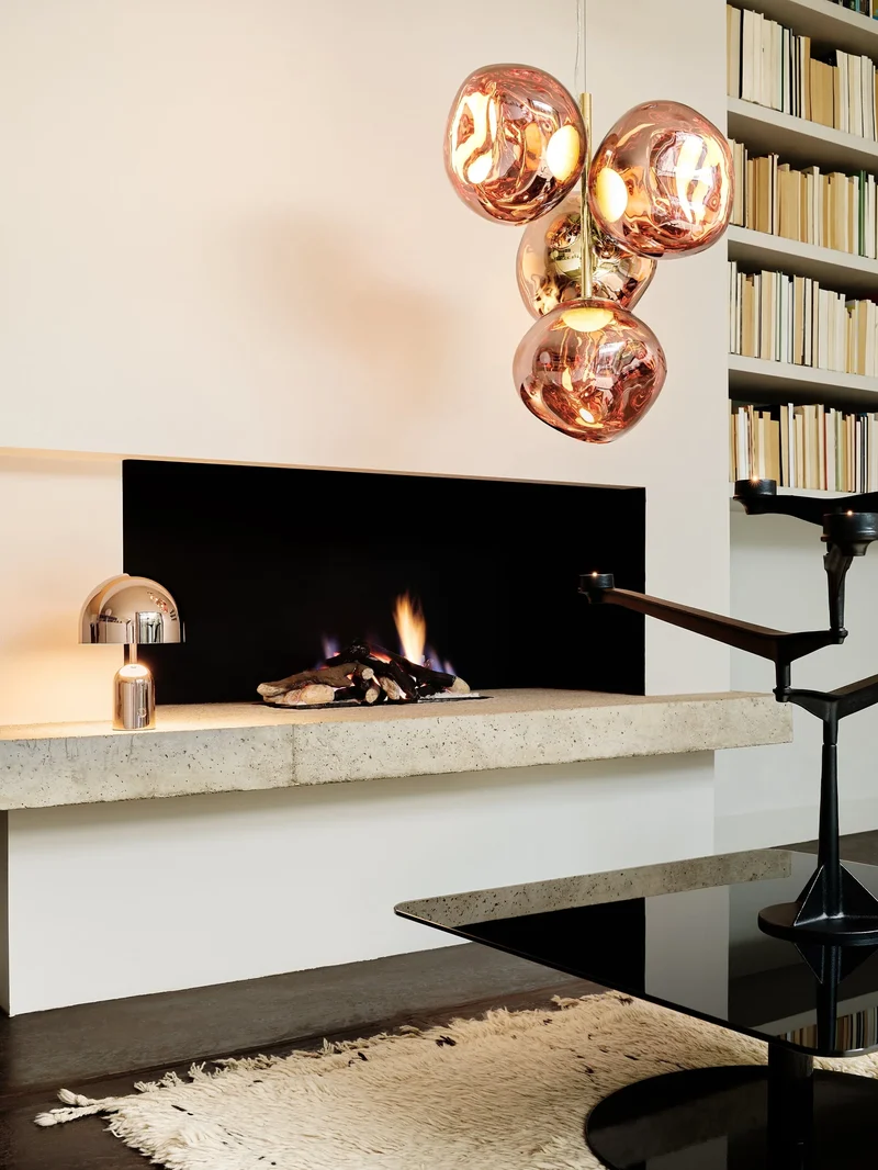 Melt Mini Chandelier - kupferfarbene Design Leuchte