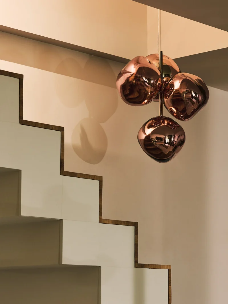 Melt Mini Chandelier - kupferfarbene Design Leuchte