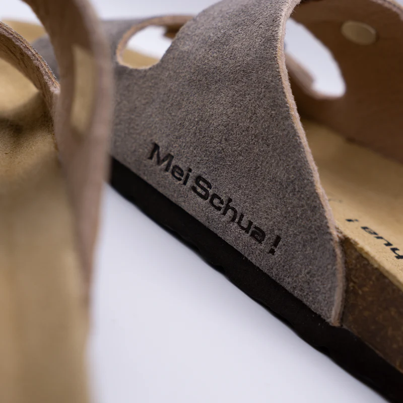 MeiSchua! Herren Trachten Sandalen Leder Pantoletten