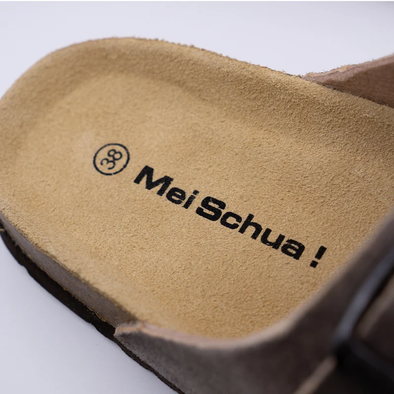 MeiSchua! Herren Trachten Sandalen Leder Pantoletten