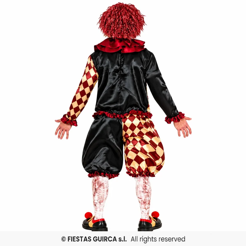 Halloween Herren Kostüm "Horror Clown Black Red" | 3-tlg.