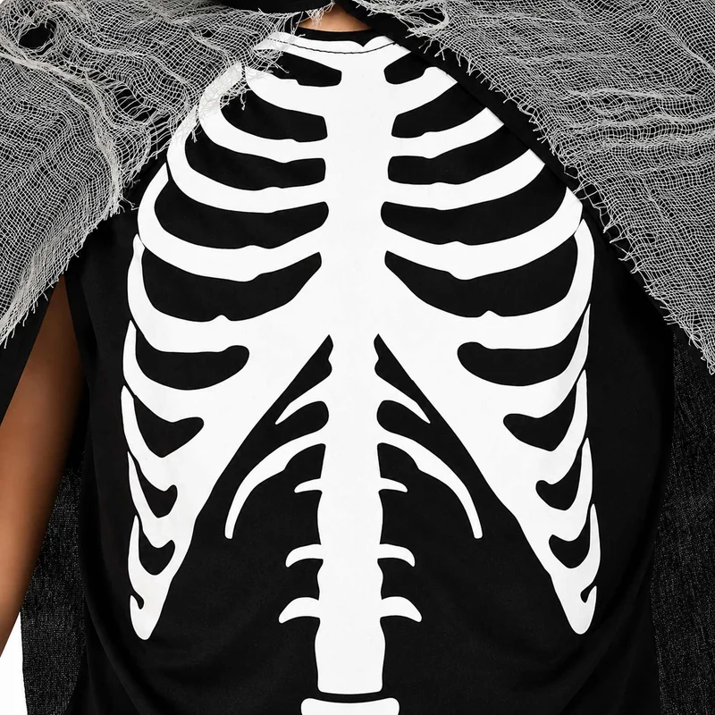 Halloween Kinderkostüm "Skelett Sensenmann" | 3-tlg.