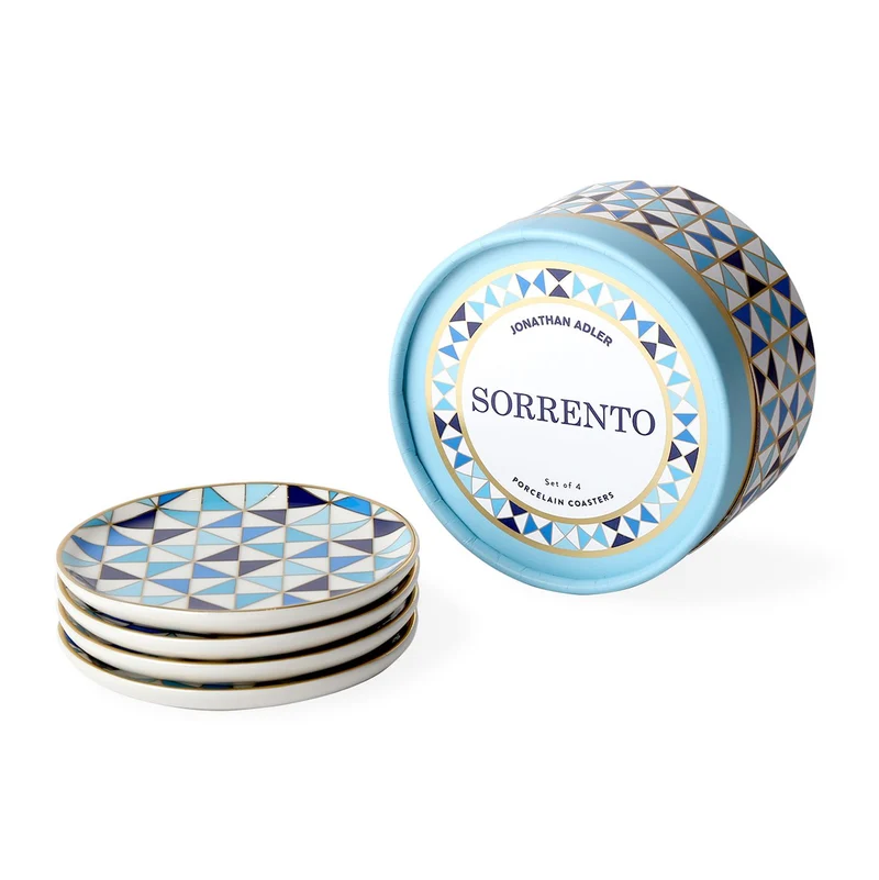 Untersetzer-Set SORRENTO blau/weiß