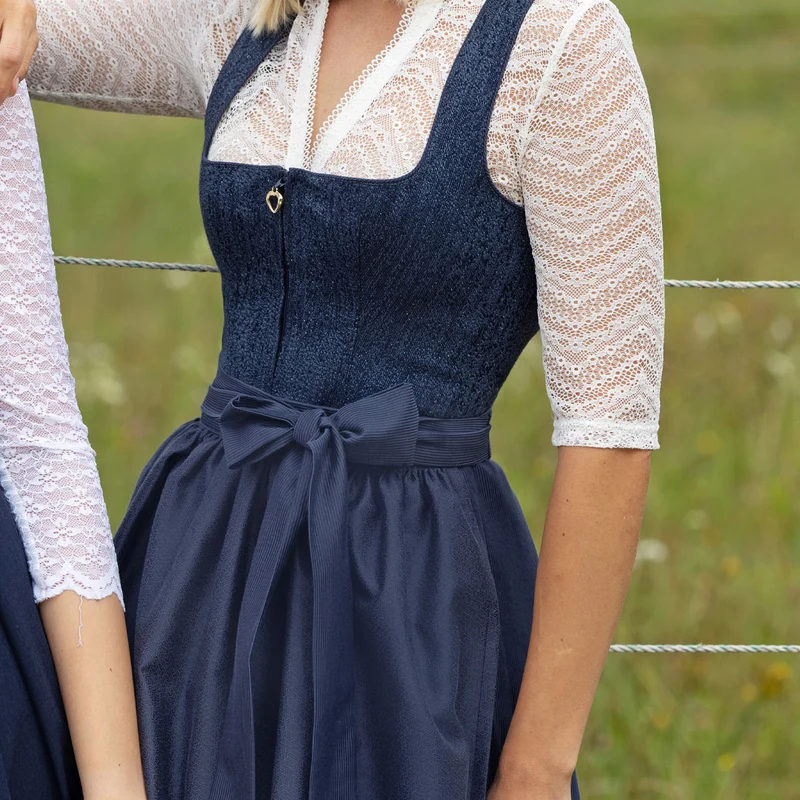 MarJo Dirndl Eberstein Tinte Blau Samtmeider 70 cm