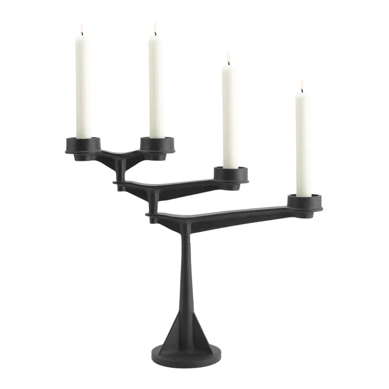Spin Mini Candelabra - Kerzenständer in schwarz