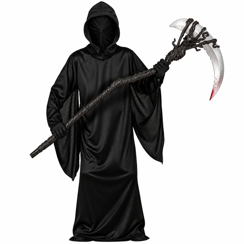 Halloween Kinderkostüm "Schwarzes Phantom" | 2-tlg.