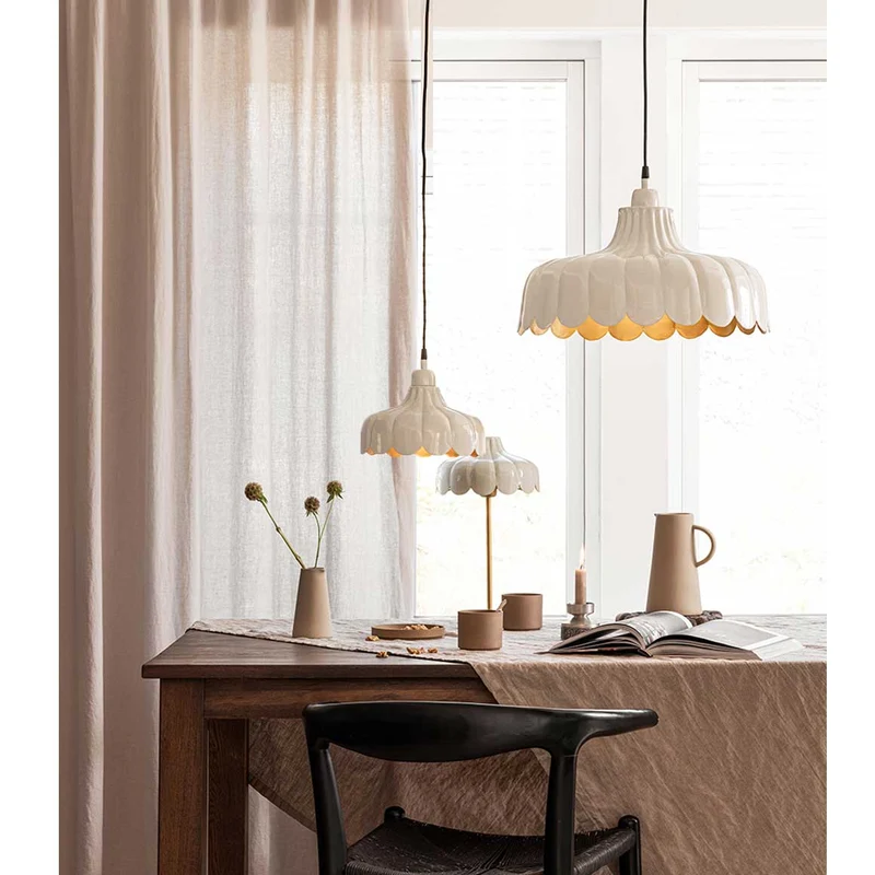 Hängelampe für Esstisch | Beige