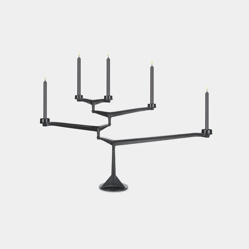 Large Candelabra - Design Kerzenständer in schwarz