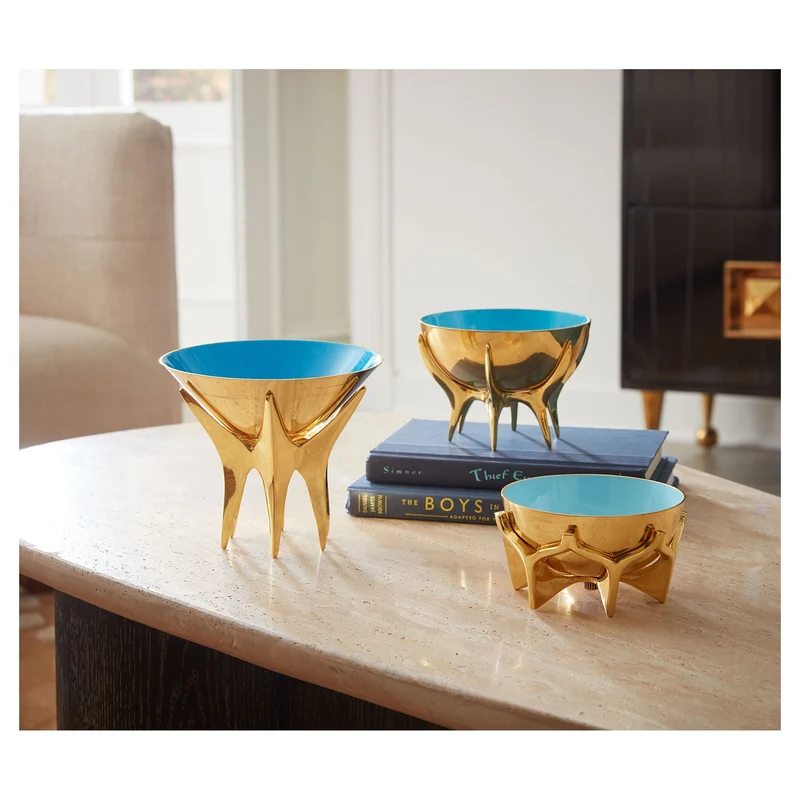 Mesing Bowl OSCAR L gold/blau