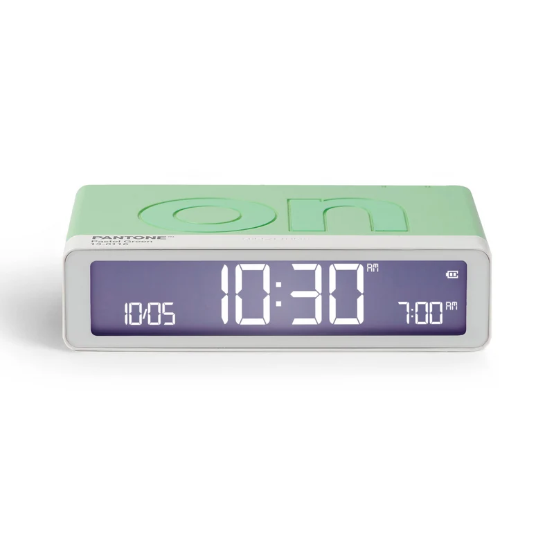 Wecker FLIP CLASSIC Lexon x Pantone pastell green