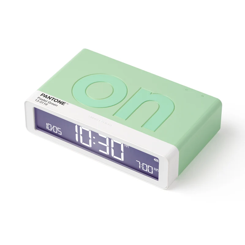 Wecker FLIP CLASSIC Lexon x Pantone pastell green