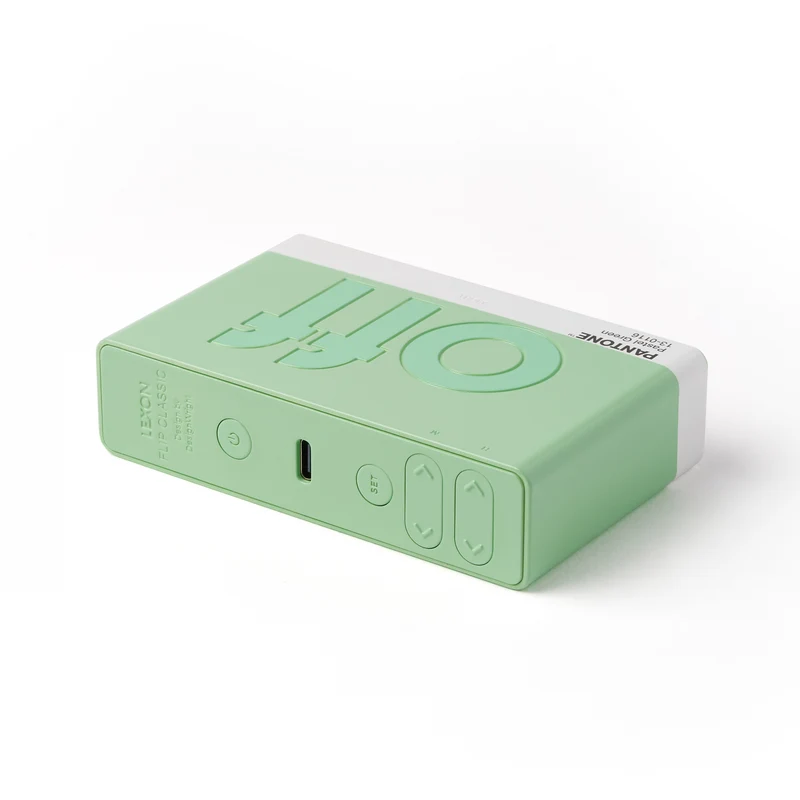 Wecker FLIP CLASSIC Lexon x Pantone pastell green