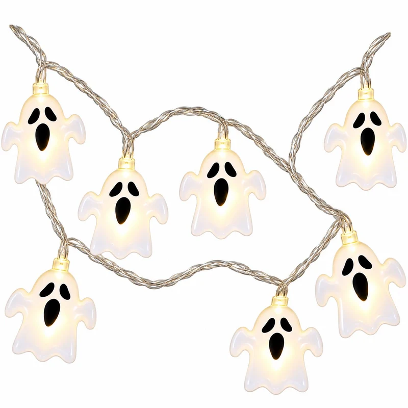 "Gespenster" Lichterkette 120 cm | Halloween Dekoration