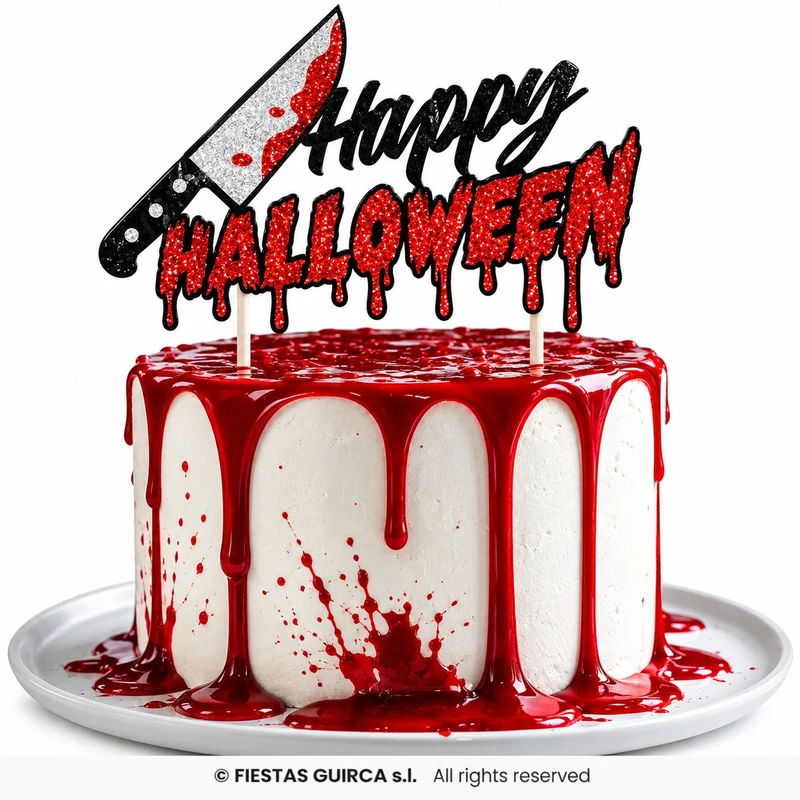 Kuchen Deko "Happy Halloween" | Cake Topper