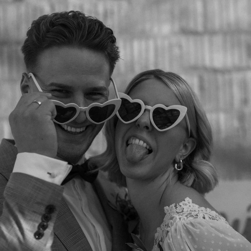 Retro Herzbrille (1 Stück)