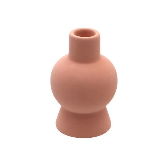 Keramik Kerzenständer terracotta (1 Stück)