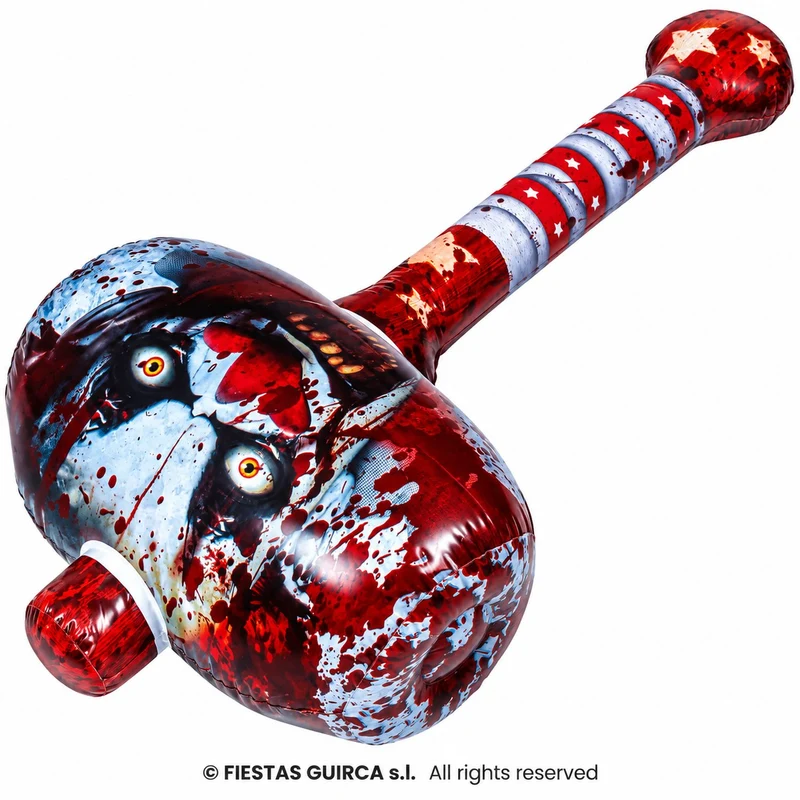 Aufblasbarer Hammer "Halloween Horror Clown" | 90 cm