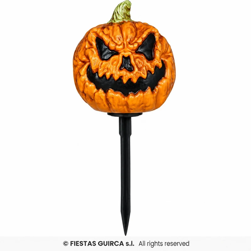 3 Kürbisse mit Sound & Licht 13 cm | Halloween Deko