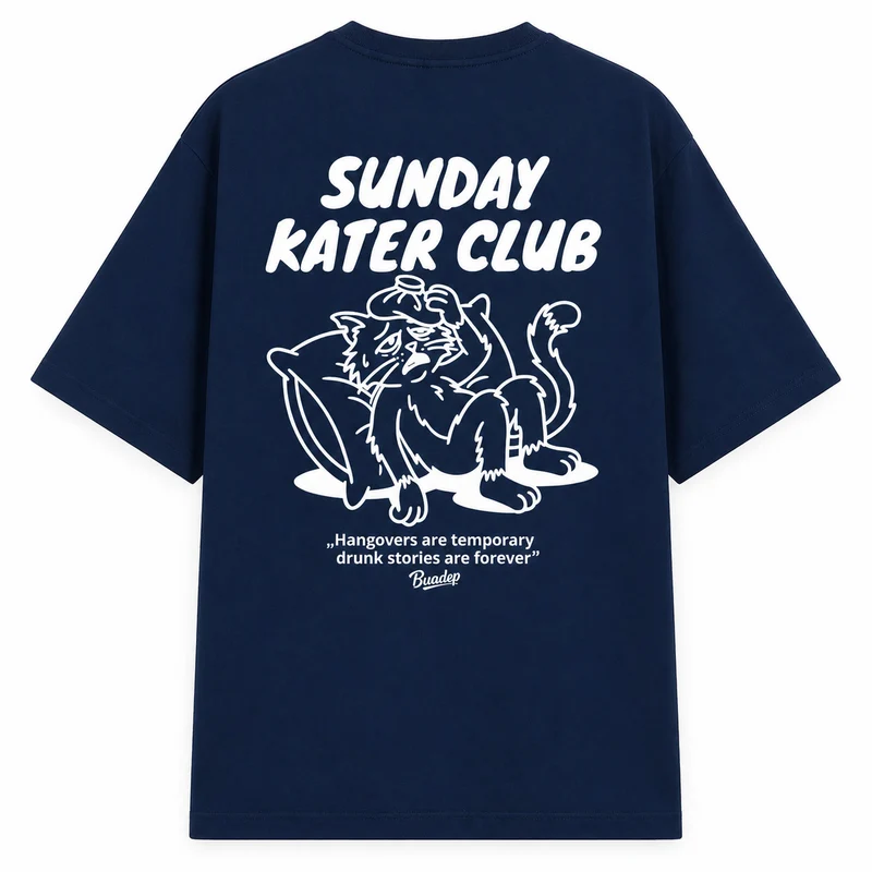 Kater Club T-Shirt blau