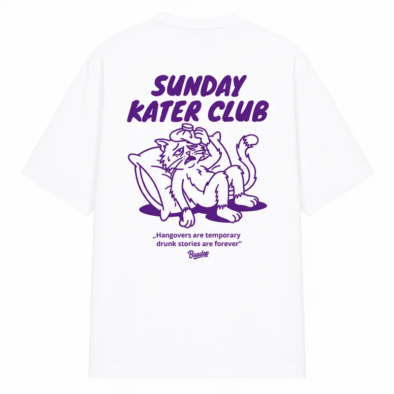 Kater Club T-Shirt weiß