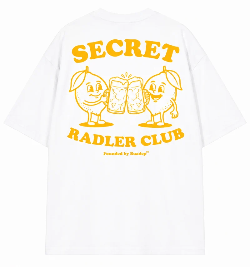 Secret Radler T-Shirt weiß