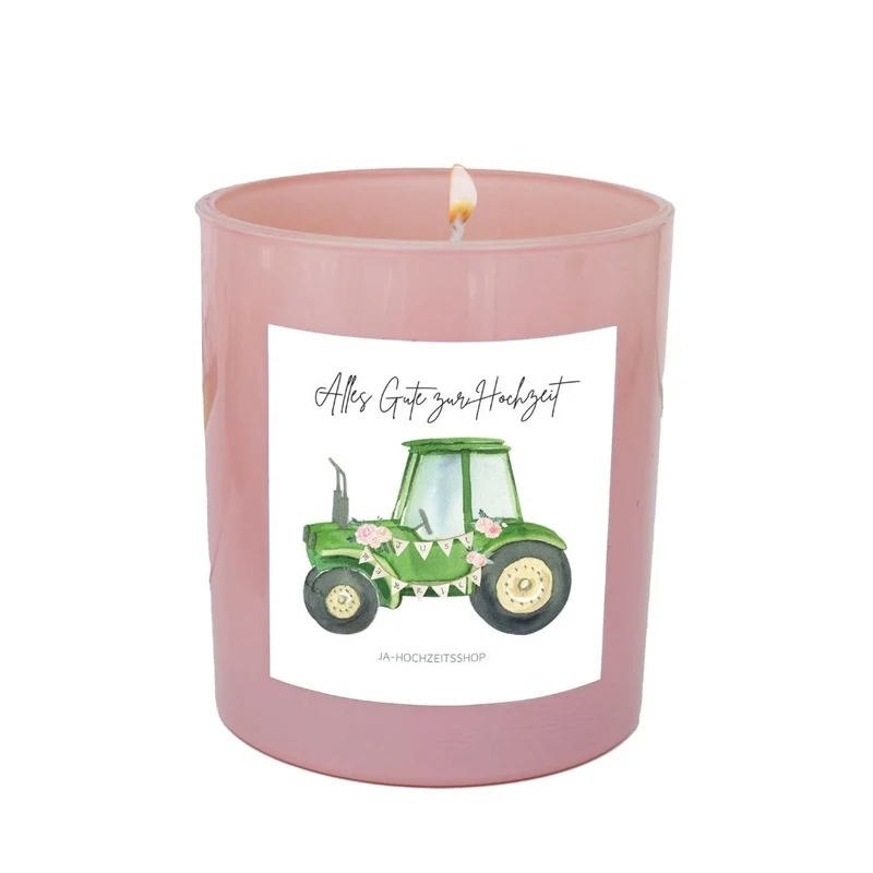 Geschenk Duftkerze zur Hochzeit (1 Stück)