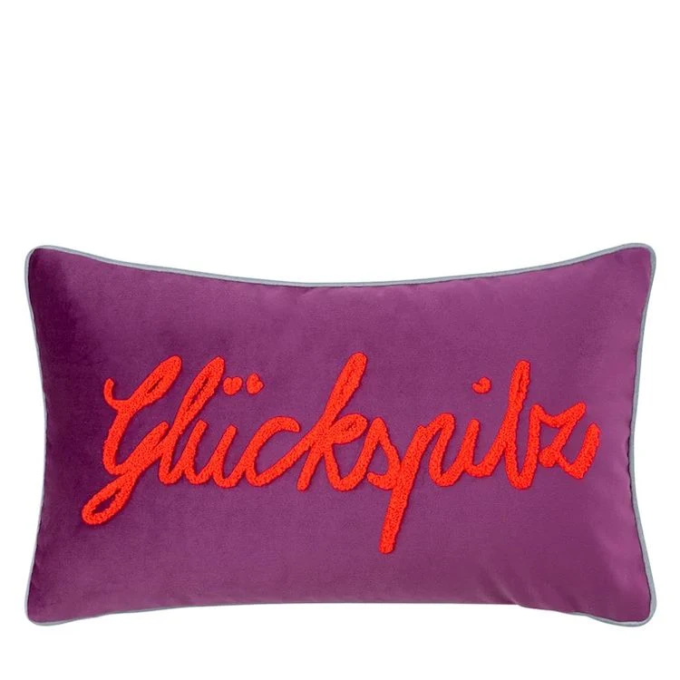 Pad Kissenhülle LETTERS Glückspilz berry 30 x 50 cm