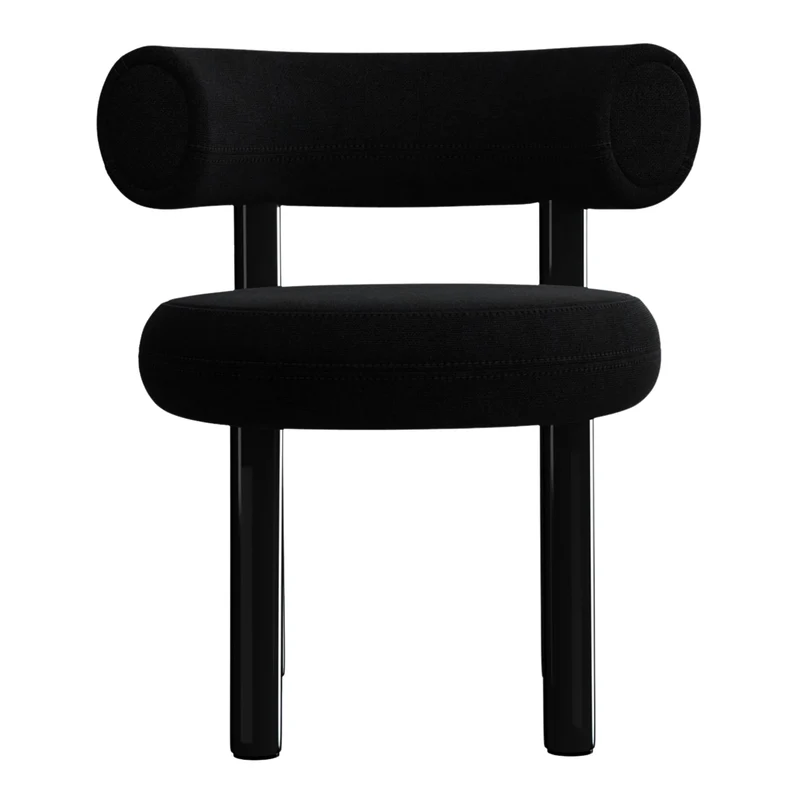 Fat Dining Chair - Schwarz (Kvadrat Hallingdal 65)