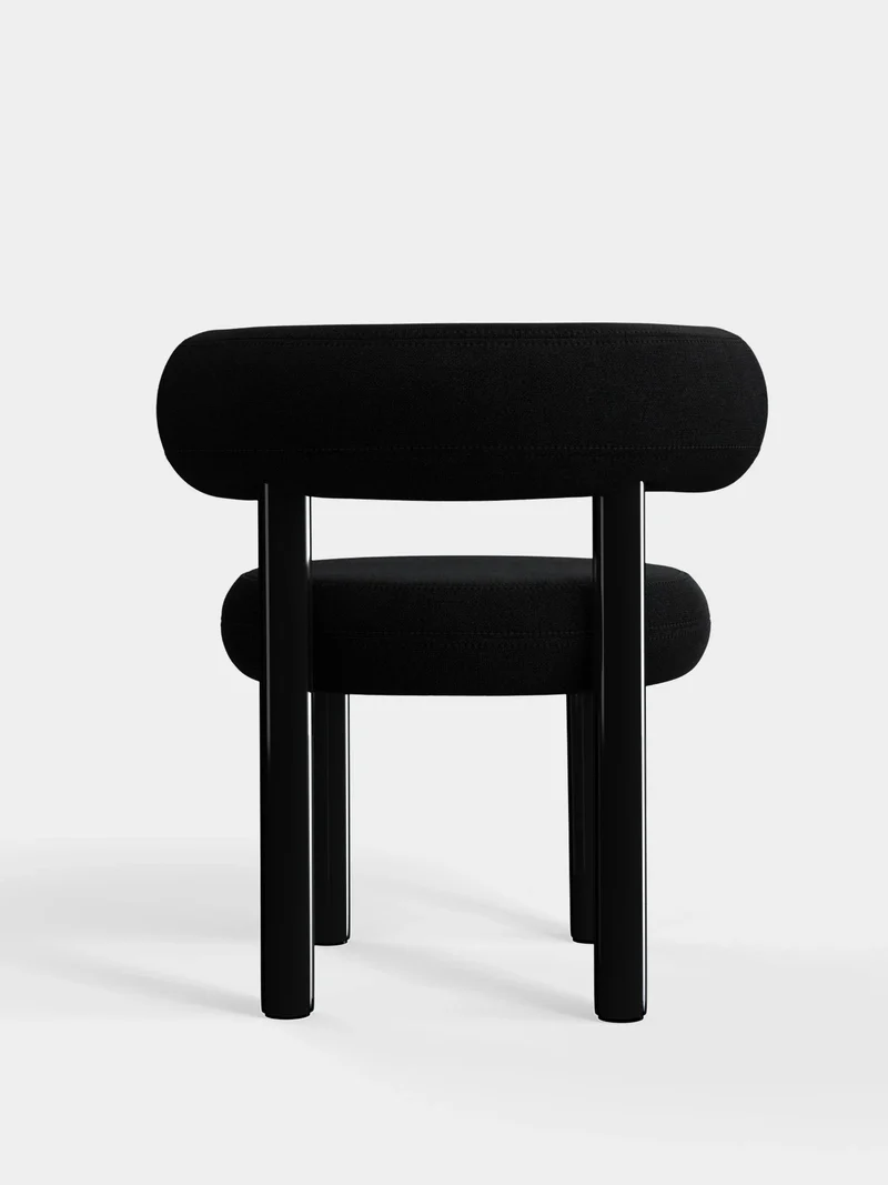 Fat Dining Chair - Schwarz (Kvadrat Hallingdal 65)