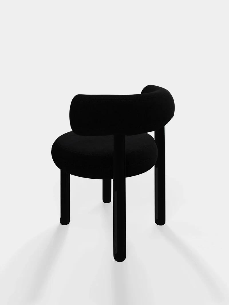 Fat Dining Chair - Schwarz (Kvadrat Hallingdal 65)