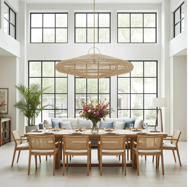 Rattan Lampenschirm Macaron