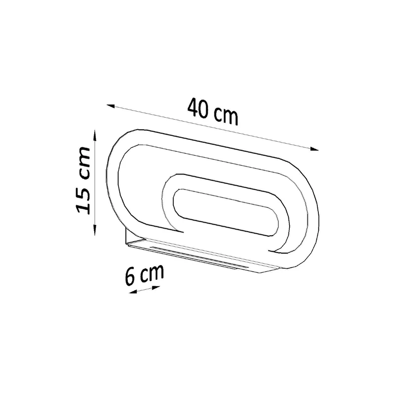 Wandlampe SACCON weiß