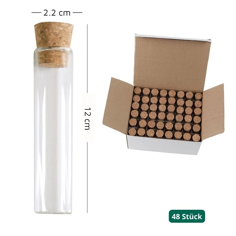 Reagenzglas Set für Gastgeschenke (48 Stück)