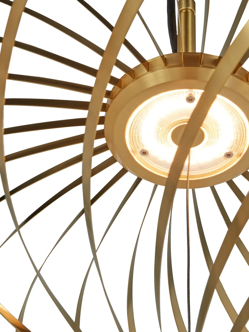 Pendelleuchte SPRING in Spiralform | 24 × 56 × 56 cm