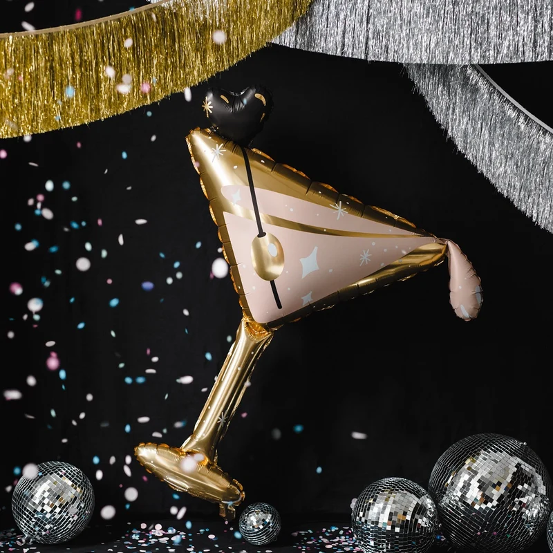 XL Folienballon Cocktailglas für die Fotobox