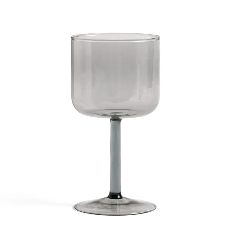 Weinglas Tint Grau, 2er Set - HAY