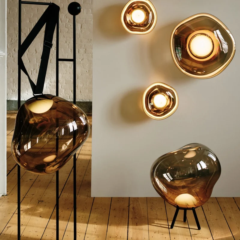 Melt Large Portable Light, goldfarbend, grosse Bodenleuchte